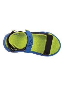 Kappa Sandalen "Kana" In Schwarz/ Blau/ Gelb -Günstiges Schuh Himmel Geschäft kappa sandalen kana in schwarz blau gelb 4