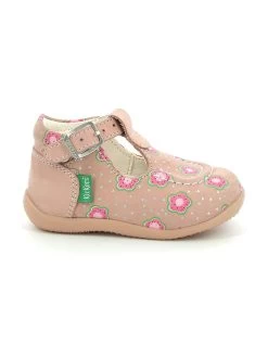 Kickers Leder-Halbsandalen "Bonbek 2" In Rosa