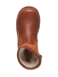 Leder-Boots In Hellbraun -Günstiges Schuh Himmel Geschäft kmins leder boots in hellbraun 3