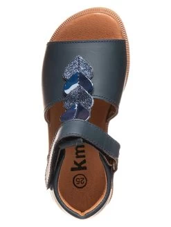 Leder-Sandalen In Dunkelblau -Günstiges Schuh Himmel Geschäft kmins leder sandalen in dunkelblau 3