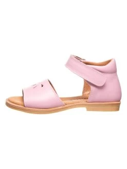 Leder-Sandalen In Rosa