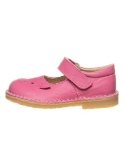 Leder-Spangenballerinas In Pink