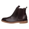 Leder-Chelsea-Boots In Dunkelbraun