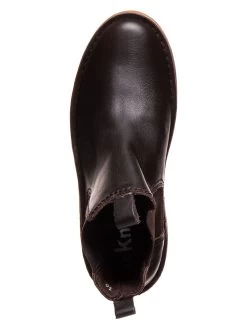 Leder-Chelsea-Boots In Dunkelbraun -Günstiges Schuh Himmel Geschäft kmins woman leder chelsea boots in dunkelbraun 3