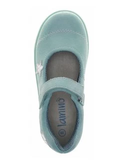 Leder-Ballerinas In Türkis -Günstiges Schuh Himmel Geschäft lamino leder ballerinas in turkis 4