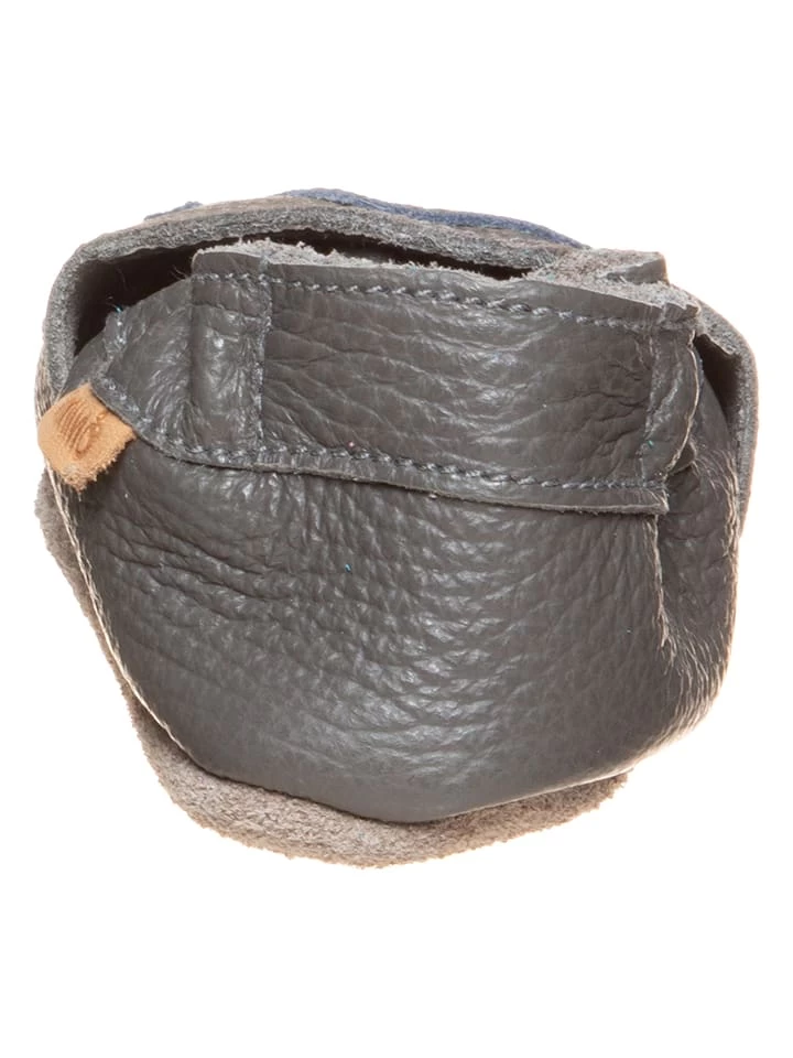 Leder-Krabbelschuhe In Grau 3 Leder-Krabbelschuhe In Grau – Bild 3