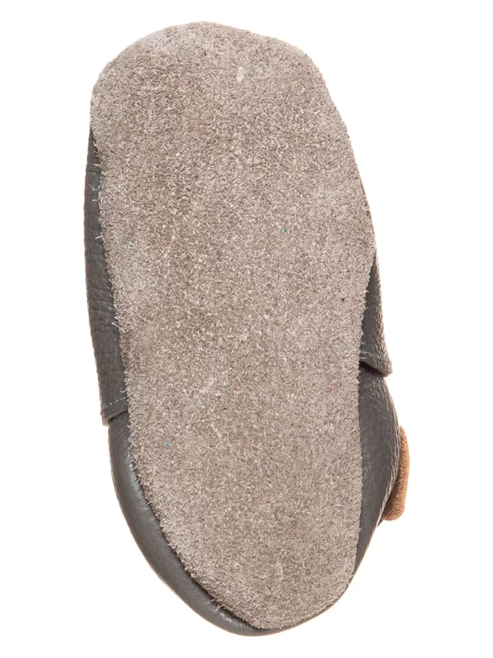 Leder-Krabbelschuhe In Grau 5 Leder-Krabbelschuhe In Grau – Bild 5