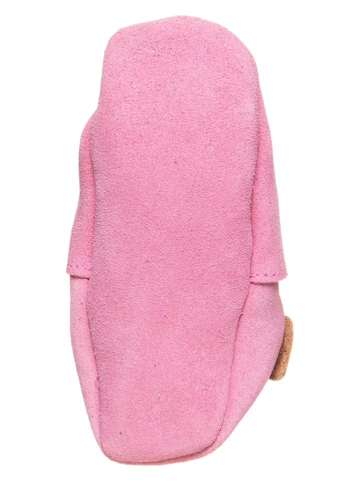 Leder-Krabbelschuhe In Pink 5 Leder-Krabbelschuhe In Pink – Bild 5