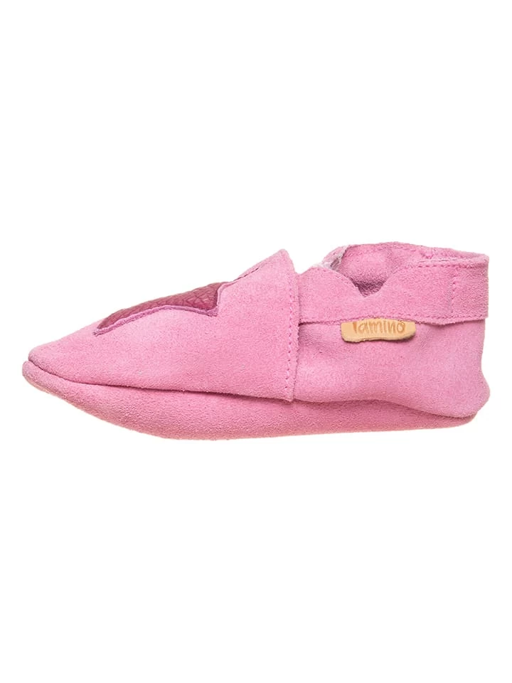 Leder-Krabbelschuhe In Pink 1 Leder-Krabbelschuhe In Pink