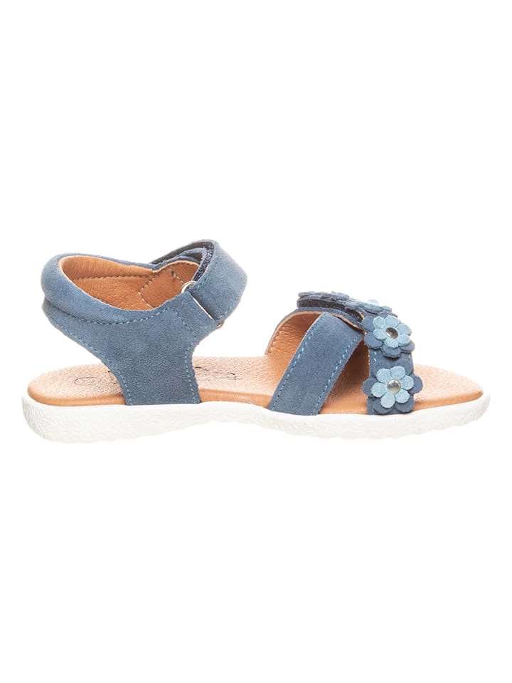 Leder-Sandalen In Blau 2 Leder-Sandalen In Blau – Bild 2