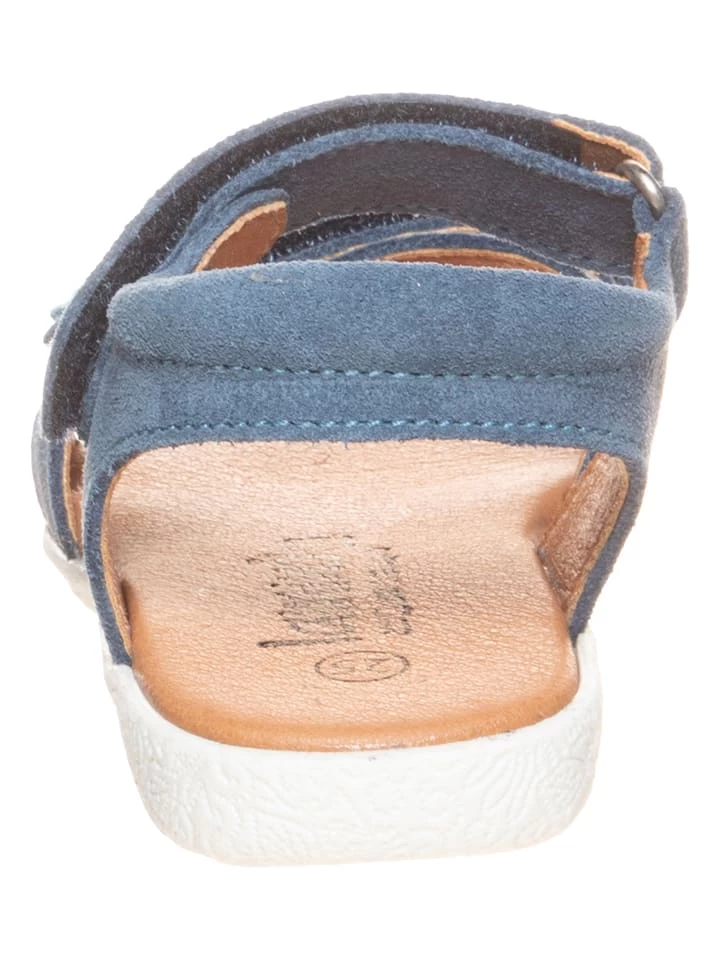 Leder-Sandalen In Blau 3 Leder-Sandalen In Blau – Bild 3