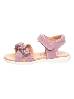 Leder-Sandalen In Rosa