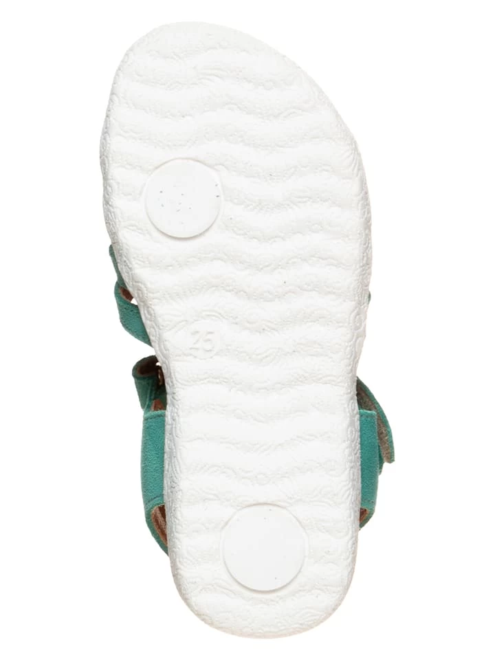 Leder-Sandalen In Türkis 5 Leder-Sandalen In Türkis – Bild 5