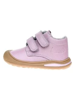 Leder-Sneakers In Rosa