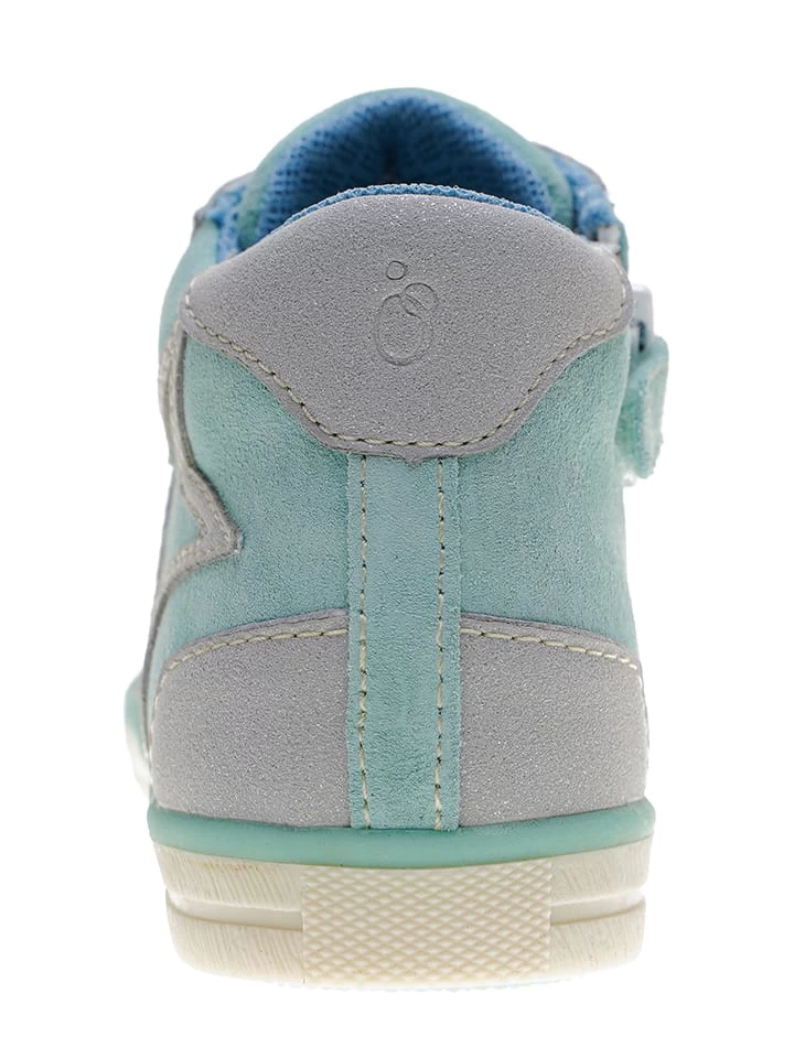 Leder-Sneakers In Türkis 4 Leder-Sneakers In Türkis – Bild 4