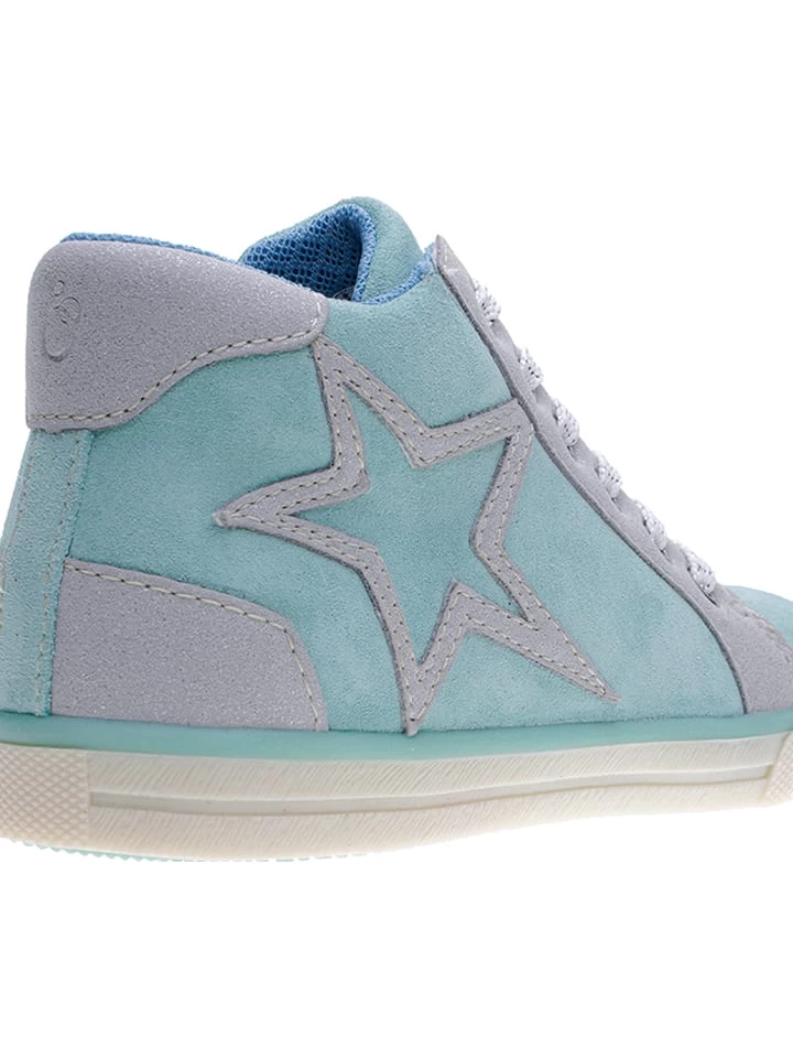 Leder-Sneakers In Türkis 8 Leder-Sneakers In Türkis – Bild 8