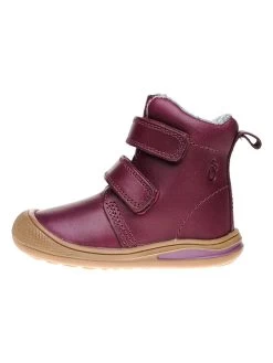 Leder-Winterboots In Lila