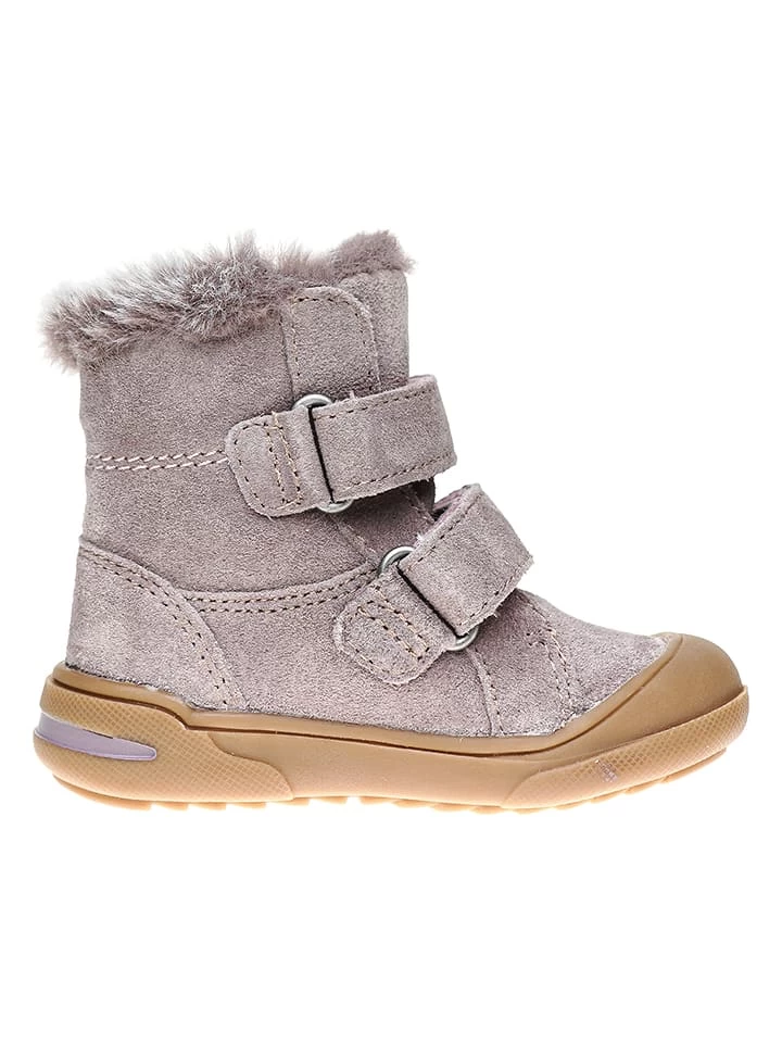 Leder-Winterboots In Mauve 3 Leder-Winterboots In Mauve – Bild 3