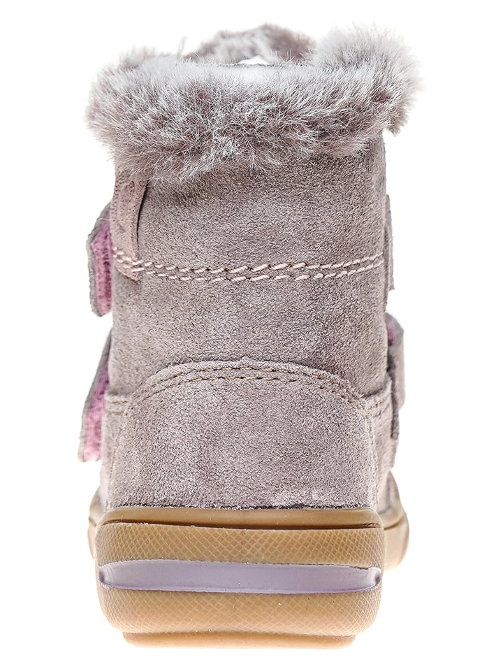 Leder-Winterboots In Mauve 4 Leder-Winterboots In Mauve – Bild 4