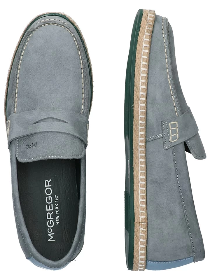 Leder-Mokassins In Blau 3 Leder-Mokassins In Blau – Bild 3