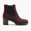 Komfort Chelsea Stiefelette Bordeaux