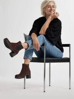 Komfort Chelsea Stiefelette Bordeaux -Günstiges Schuh Himmel Geschäft medicus komfort chelsea stiefelette bordeaux 6