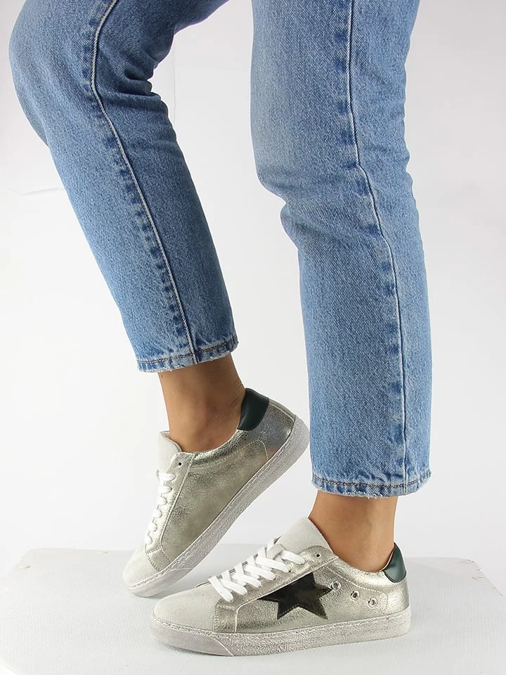 Sneakers In Dunkelgrau/ Bunt 3 Sneakers In Dunkelgrau/ Bunt – Bild 3