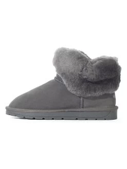 Leder-Winterboots "Freya" In Grau