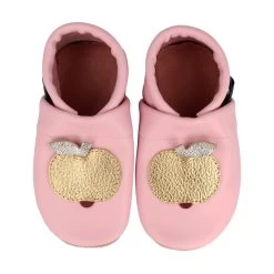 Krabbelschuhe / Lederpuschen Mit Apfel In Rosa / Gold 6 Krabbelschuhe / Lederpuschen Mit Apfel In Rosa / Gold -Günstiges Schuh Himmel Geschäft pantau its a small world krabbelschuhe lederpuschen mit apfel in rosa gold 2