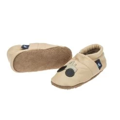Krabbelschuhe / Lederpuschen Mit Traktor In Apricot / Beige -Günstiges Schuh Himmel Geschäft pantau its a small world krabbelschuhe lederpuschen mit traktor in apricot beige 2