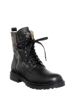 Patrizia Pepe Leder-Boots In Schwarz