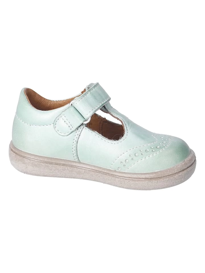 Leder-Halbsandalen "Nini" In Hellgrün 2 Leder-Halbsandalen "Nini" In Hellgrün – Bild 2