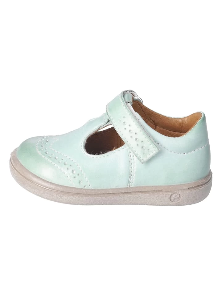 Leder-Halbsandalen "Nini" In Hellgrün 1 Leder-Halbsandalen "Nini" In Hellgrün