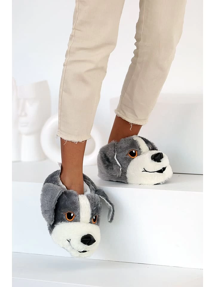 Hausschuhe In Grau 3 Hausschuhe In Grau – Bild 3