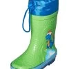 Playshoes Gummistiefel In Grün/ Blau