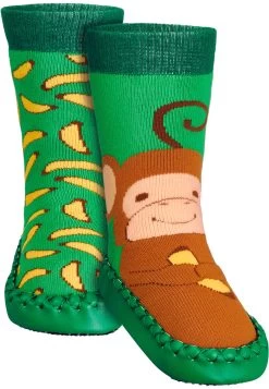 Playshoes Hüttenschuh Affe In Grün -Günstiges Schuh Himmel Geschäft playshoes huttenschuh affe in grun 2