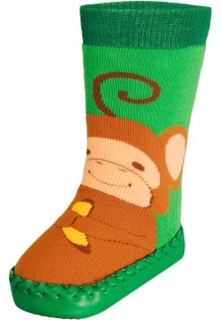 Playshoes Hüttenschuh Affe In Grün -Günstiges Schuh Himmel Geschäft playshoes huttenschuh affe in grun 3