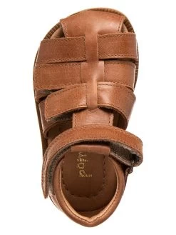 Pom Pom Leder-Halbsandalen In Hellbraun -Günstiges Schuh Himmel Geschäft pom pom leder halbsandalen in hellbraun 3