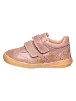 Pom Pom Leder-Sneakers In Rosa