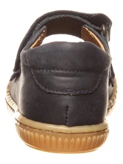 Pom Pom Leder-Spangenballerinas In Dunkelblau -Günstiges Schuh Himmel Geschäft pom pom leder spangenballerinas in dunkelblau 2