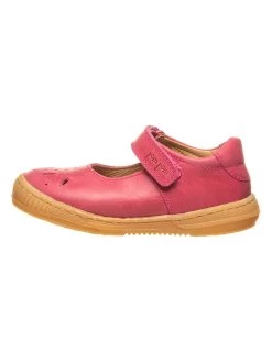 Pom Pom Leder-Spangenballerinas In Pink