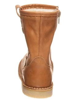 Pom Pom Leder-Winterboots In Camel -Günstiges Schuh Himmel Geschäft pom pom leder winterboots in camel 2