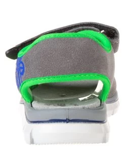 Primigi Leder-Sandalen In Grau/ Grün -Günstiges Schuh Himmel Geschäft primigi leder sandalen in grau grun 2