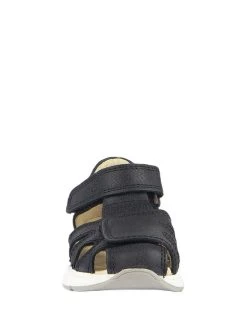 Leder-Halbsandalen In Schwarz -Günstiges Schuh Himmel Geschäft rap leder halbsandalen in schwarz 2