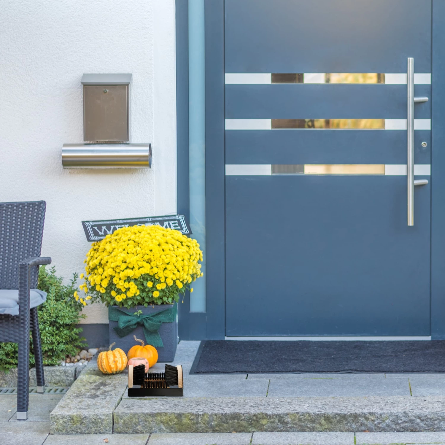 2x Schuhabstreifer In Schwarz/ Natur 2 2x Schuhabstreifer In Schwarz/ Natur – Bild 2