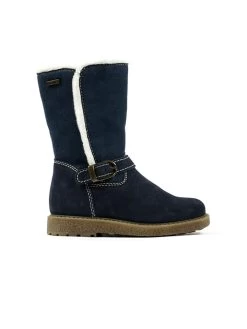 Richter Leder-Stiefel In Dunkelblau