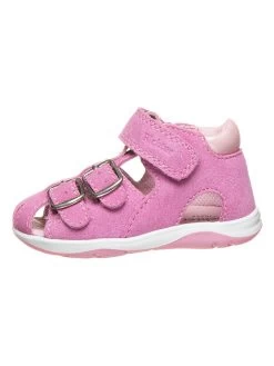 Leder-Halbsandalen In Rosa