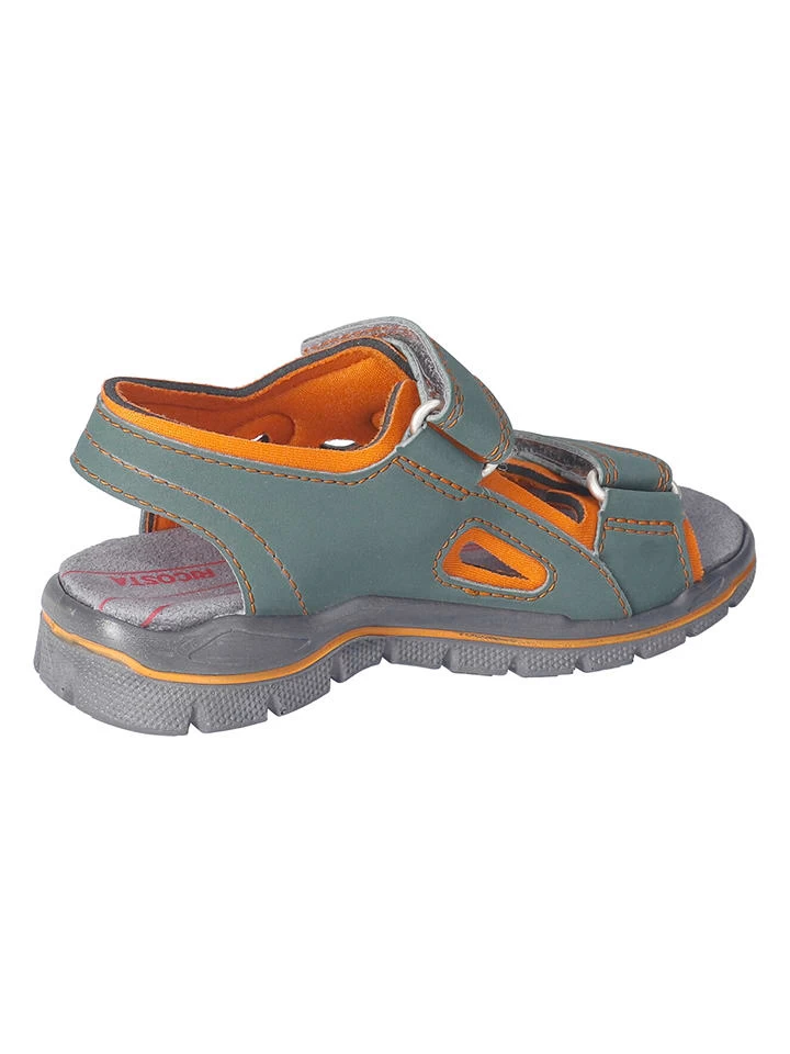 Ricosta Sandalen "Miro" In Grau/ Orange 2 Ricosta Sandalen "Miro" In Grau/ Orange – Bild 2