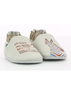 ROBEEZ Leder-Krabbelschuhe "Air Kenya" In Taupe