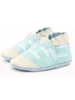 ROBEEZ Leder-Krabbelschuhe "Blue Sky" In Hellblau -Günstiges Schuh Himmel Geschäft robeez leder krabbelschuhe blue sky in hellblau 2